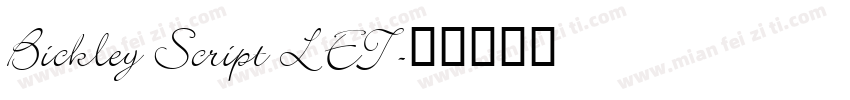 Bickley Script LET字体转换